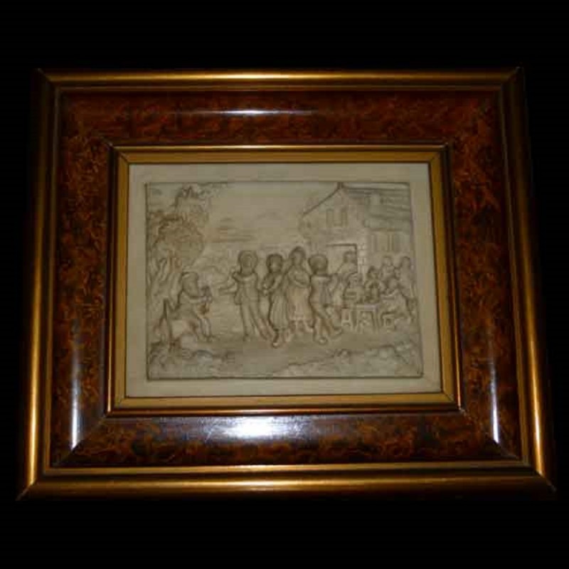 bas relief frame, limestone