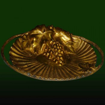 Coppa in bronzo Art Nouveau