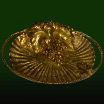 Art Nouveau bronze cup