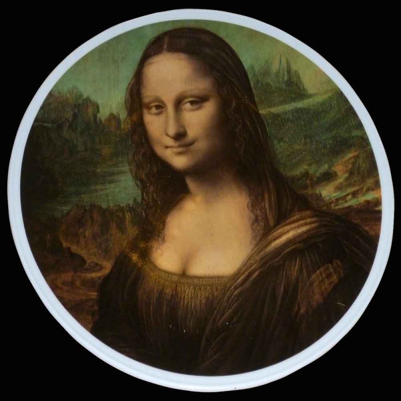 Assiette en porcelaine Allemande " Mona Liza "