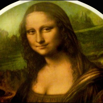 Plato de porcelana alemana "Mona Liza"