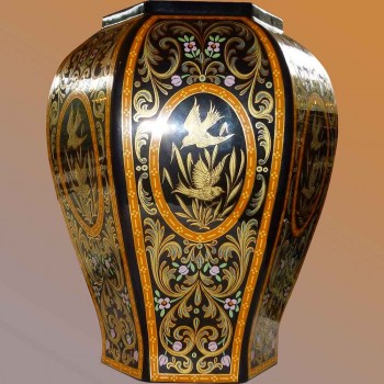 Jarrón de cerámica con decoración exclusiva de Italia