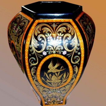 Vaso in ceramica con decoro esclusivo Italia