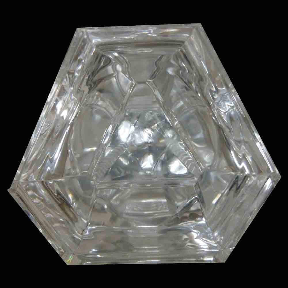 ② Prisme optique, forme d'Obelisque cristal du Val St Lambert — Antiquités