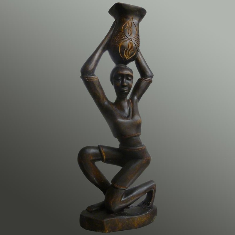 Portatore d'acqua Senegal arte tribale 1960-1970