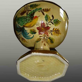 vase couvert style orientaliste vintage Becquet Quaregnon
