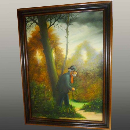 impressionist in wood and half-20th century character
