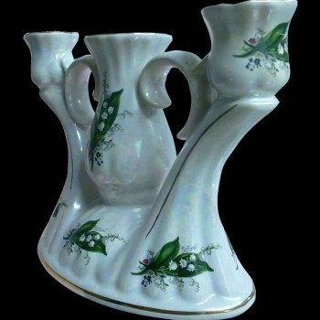 Royal Design porcelain candlestick