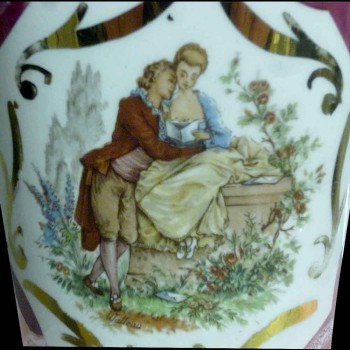 Brussels porcelain vase