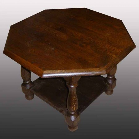 Solid oak side table