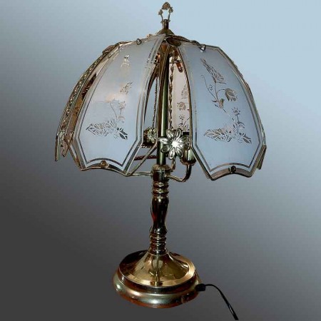 Vintage 3-light table lamp