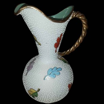 Carafe, ceramic jug serafino Volpi Deruta 1940/1950