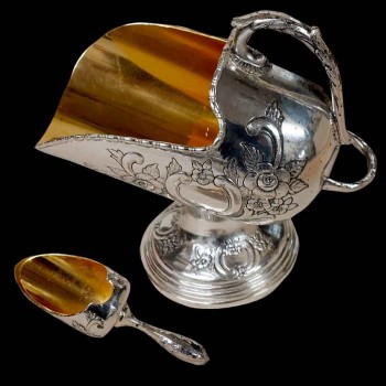 Silver-plated sugar bowl 20th century