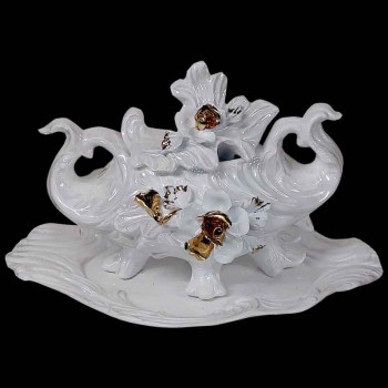 Vintage Capodimonte ceramic tureen