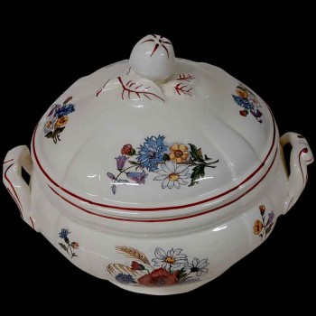 Sarreguemines earthenware vegetable dish