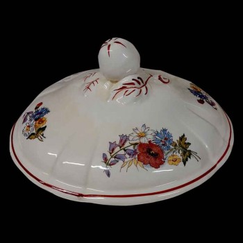 Sarreguemines earthenware vegetable dish