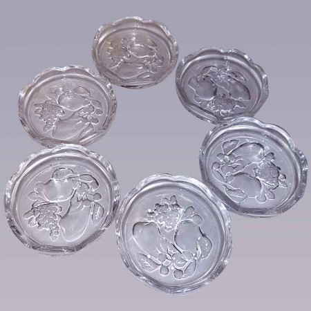 6 crystal bowls from Val Saint Lambert